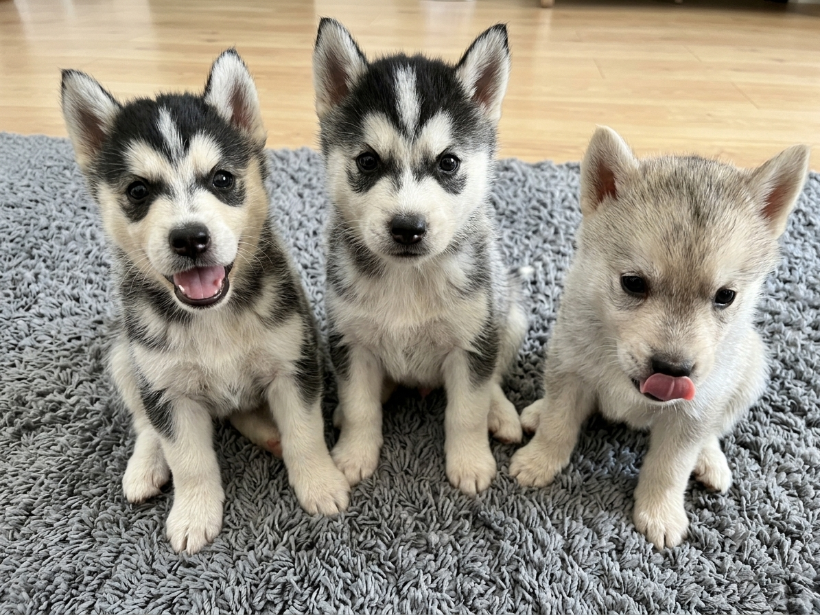 Husky Siberiano de padres wooly Foto 7316834-9.jpg