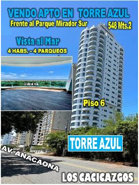 VENDO EXCLUSIVO  Apto en TORRE AZUL frente Parque Mirador Sur 548 Mts. Foto 7317180-1.jpg