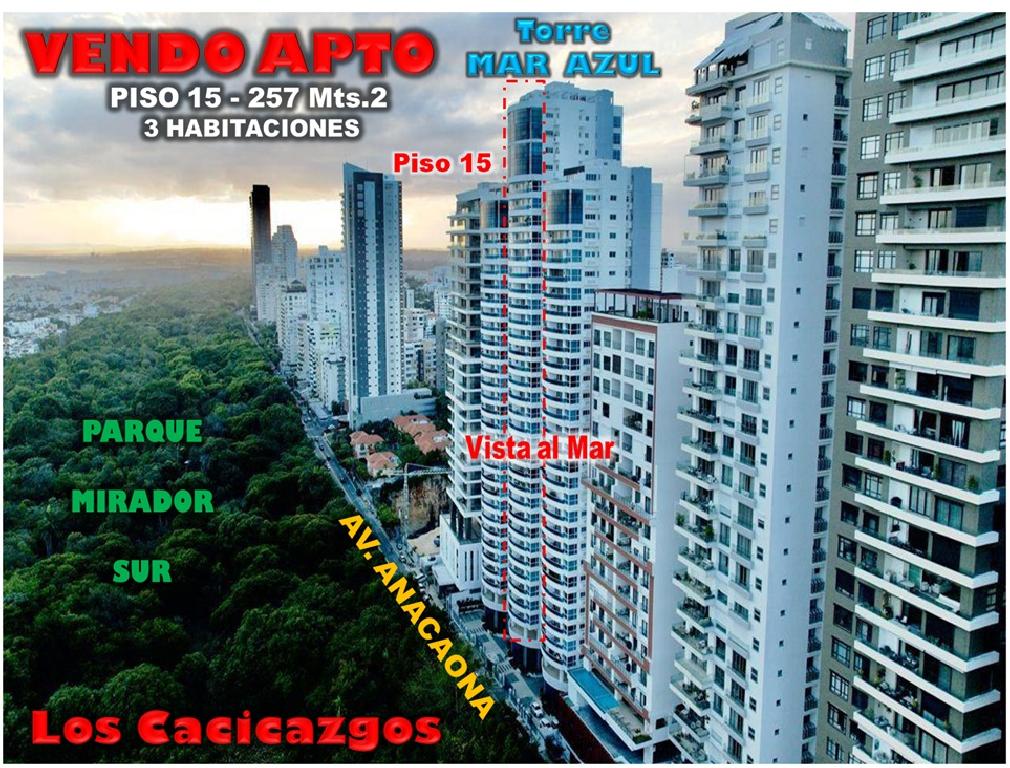 Vendo Apto en Torre MAR AZUL frente Parque Mirador Sur 3 habs. 257 Mts Foto 7317185-1.jpg