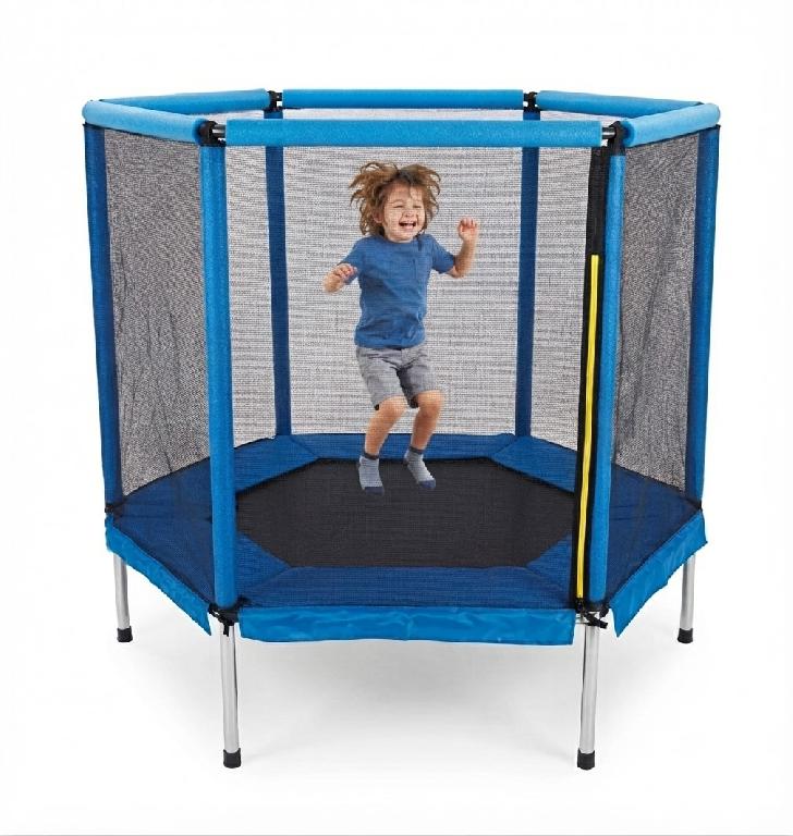 Trampolín Hexagonal para Niños con Barras Acolchadas Foto 7317644-1.jpg