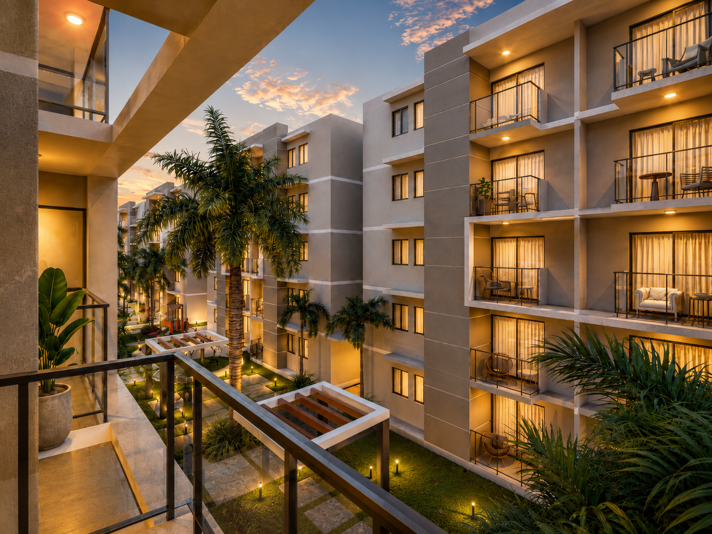 EN COMPLEJO CERRADO APRARTAMENTOS DE 2  HABITACIONES EN PUEBLO BAVARO Foto 7317741-2.jpg