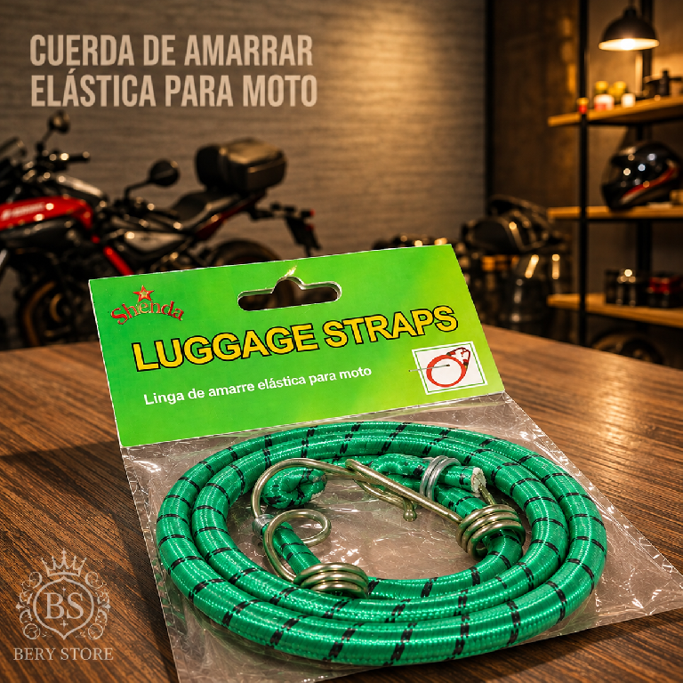 Cuerda Elástica de Amarrar para Moto con Ganchos  Soga y Linga Elástic Foto 7317749-1.jpg