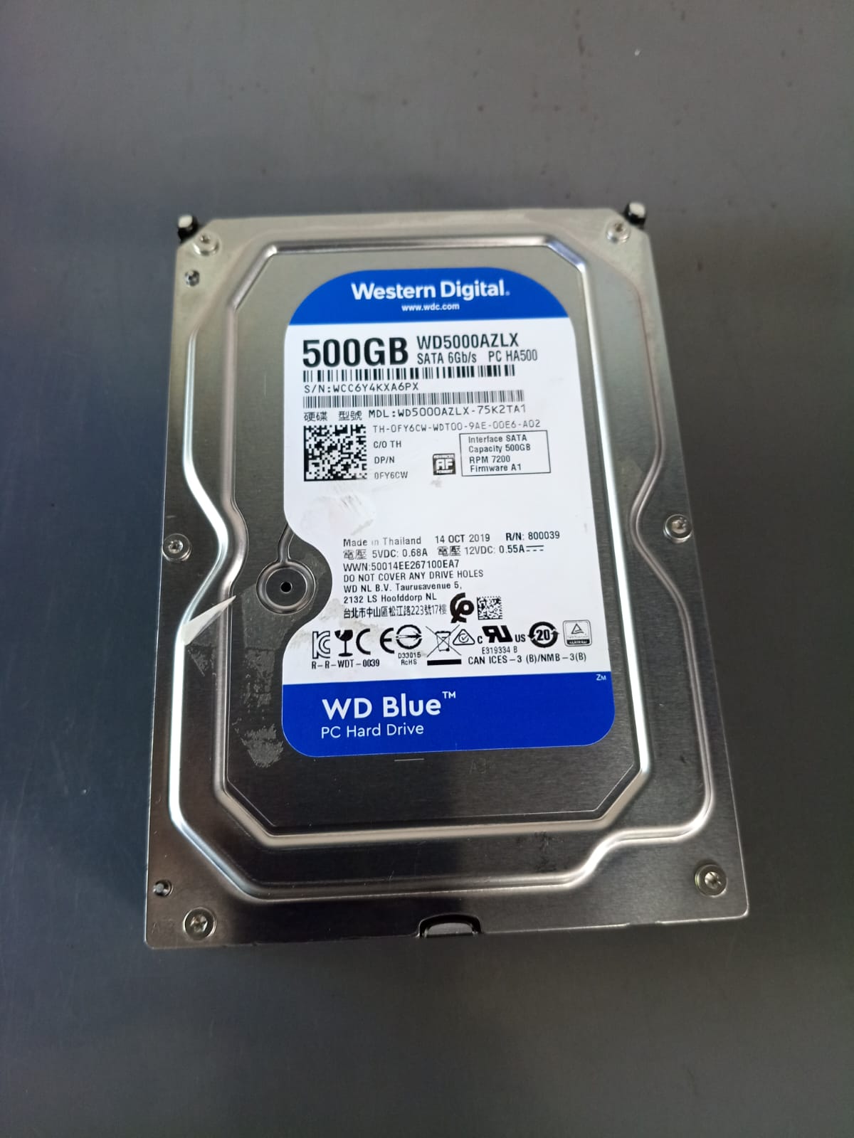 DISCO DURO 500GB WESTERN DIGITAL 7200RPM PARA DVR Y CPU  Foto 7318149-1.jpg