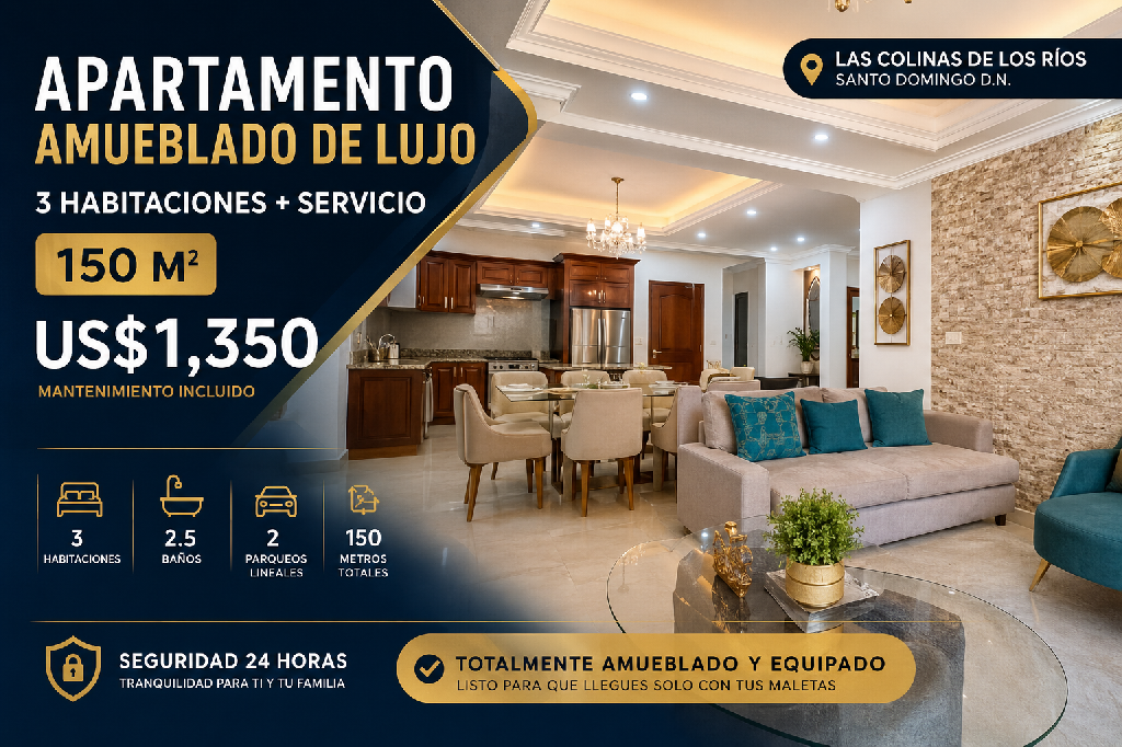 APARTAMENTO AMUEBLADO DE LUJO  3 HABITACIONES  HAB. SERVICIO  150 M  U Foto 7319063-1.jpg
