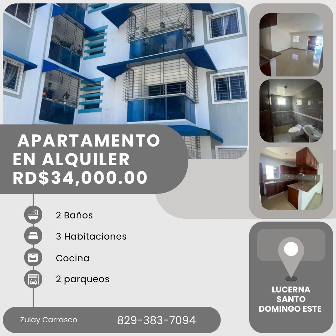 Alquiler- Apartamento- Lucerna Santo Domingo Este  Foto 7319920-1.jpg