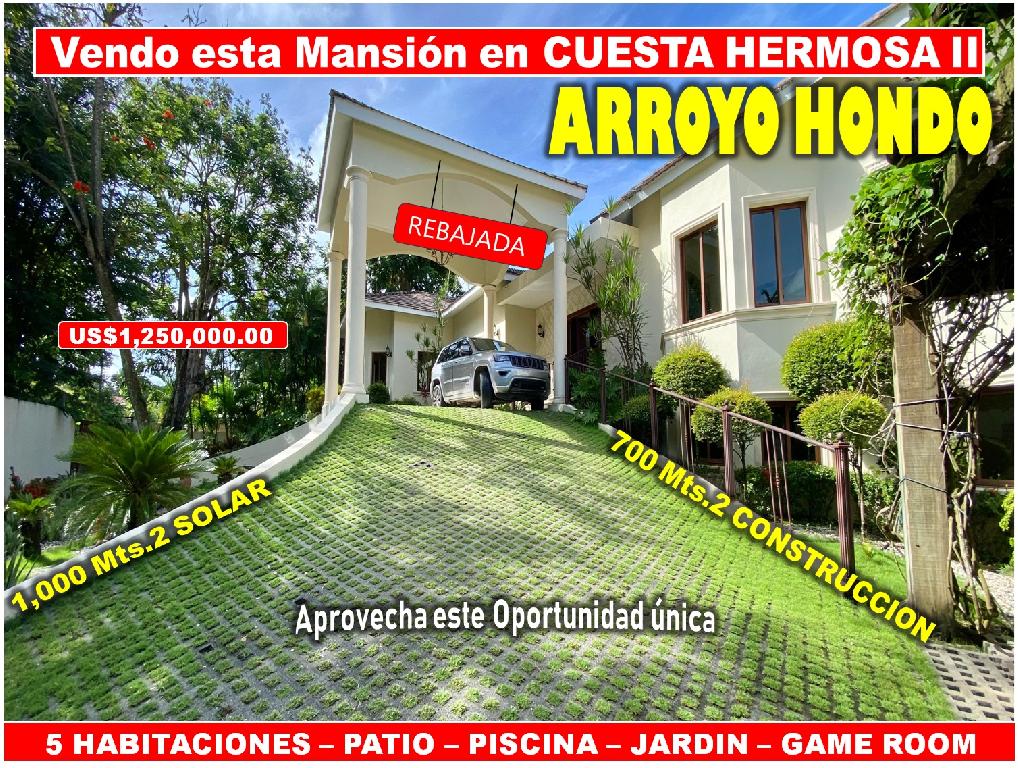 Vendo Imponente Mansión en Cuesta Hermosa II 5 HABS. 1000 Mts.2 Patio  Foto 7319975-1.jpg