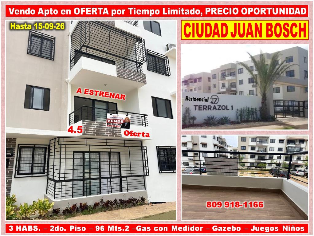 Vendo Apto en OFERTA por Tiempo Limitado  en CIUDAD JUAN BOSH 3 HABS.  Foto 7319994-1.jpg