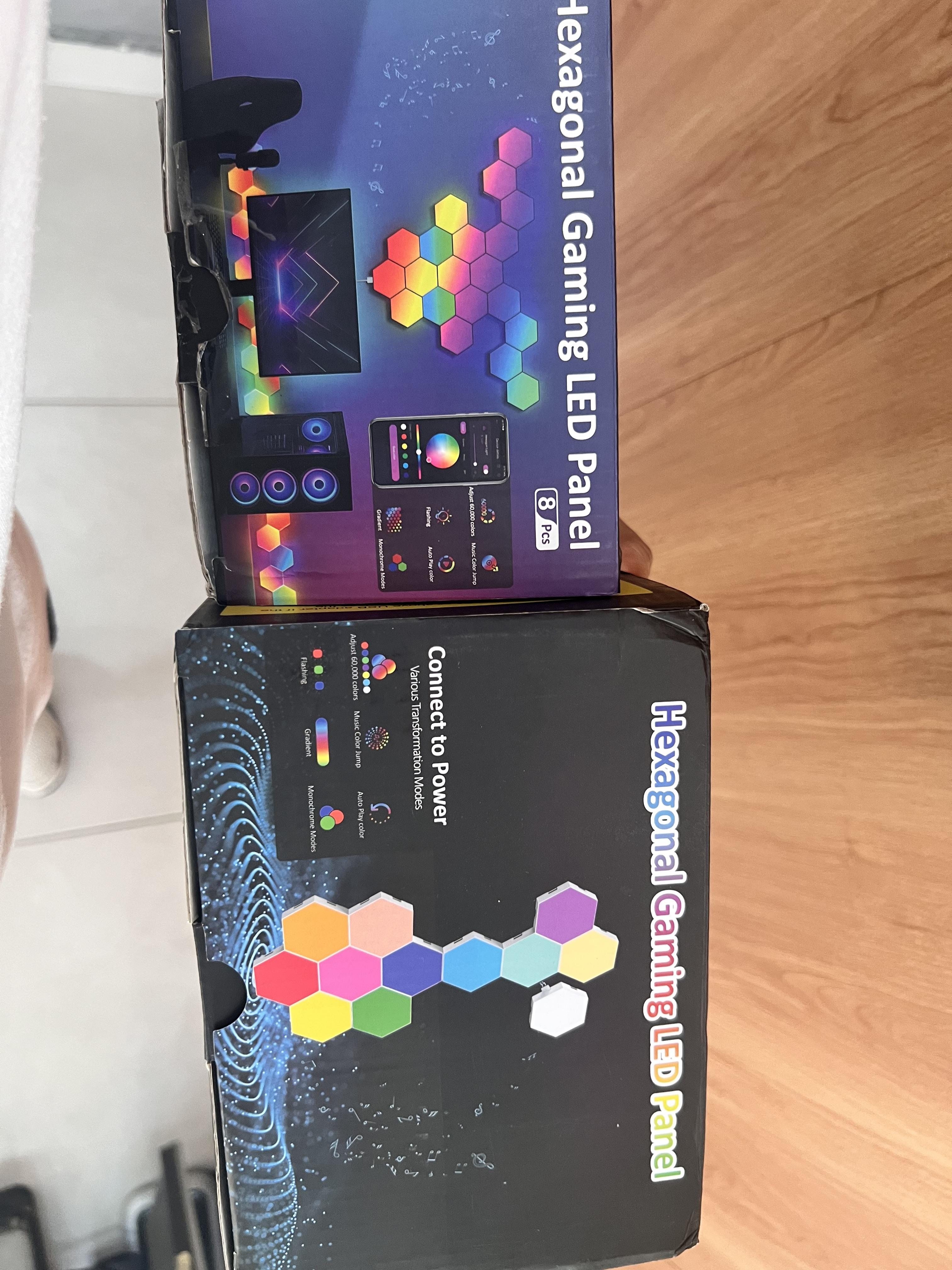 Luces led hexagonal gamer Foto 7320815-2.jpg