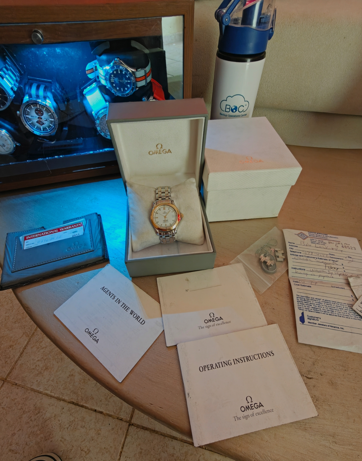 Vendo Omega Seamaster 18K SS 1995 mantenimiento al día papeles y caja  Foto 7322476-2.jpg