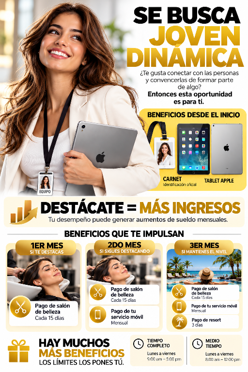 Se busca joven dinamica Foto 7322588-1.jpg