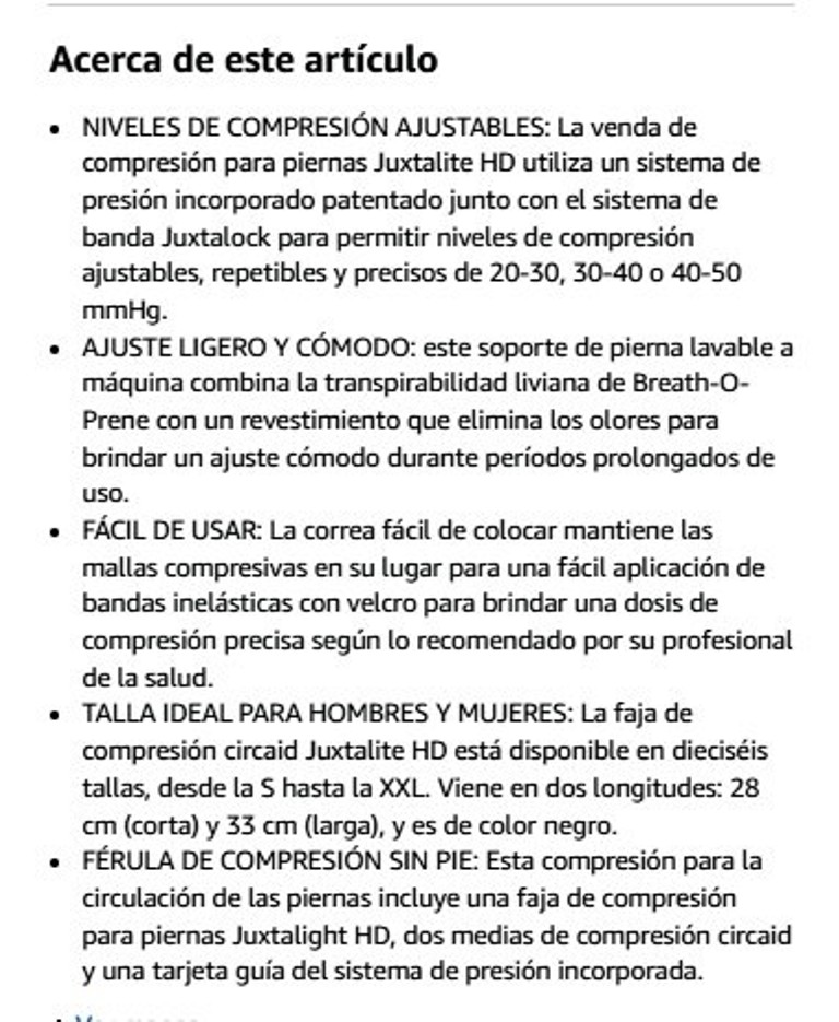 Faja Varices Piernas Compresion  Foto 7322702-10.jpg