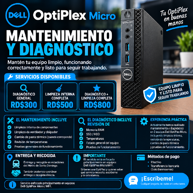 Mantenimiento y diagnóstico de Dell OptiPlex Micro Foto 7323016-1.jpg