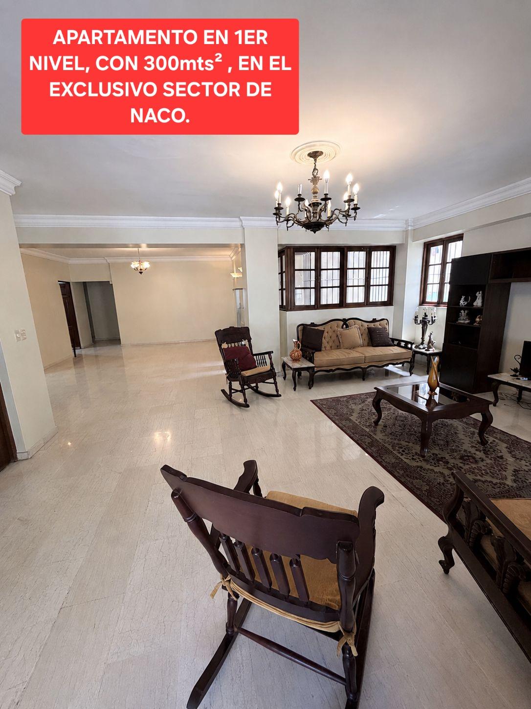 APARTAMENTO EN EL EXCLUSIVO SECTOR DE NACO CON 300mts PRIMER PISO. Foto 7323022-1.jpg