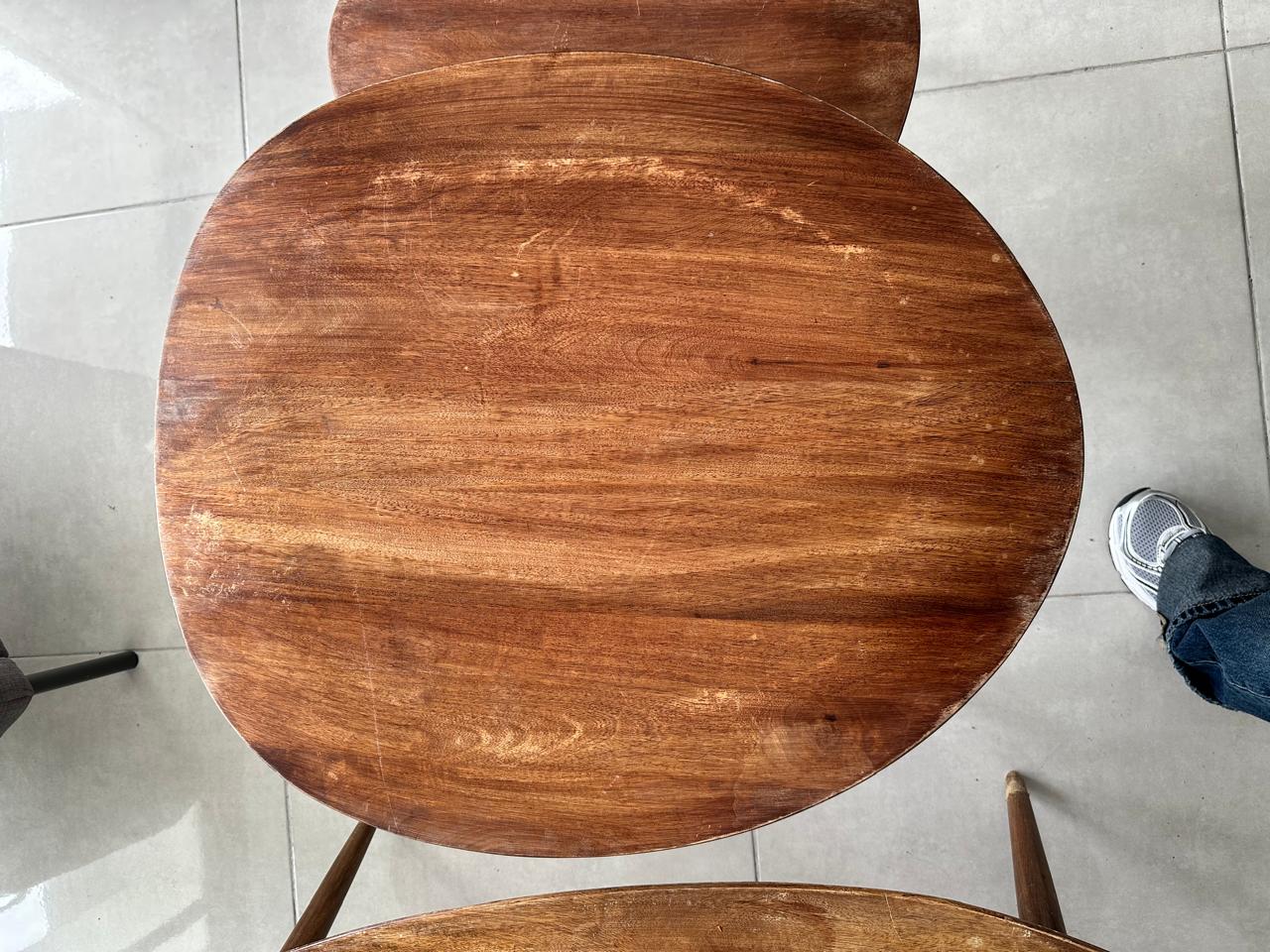Juego de 3 mesitas auxiliares de madera – para restaurar Foto 7323113-4.jpg