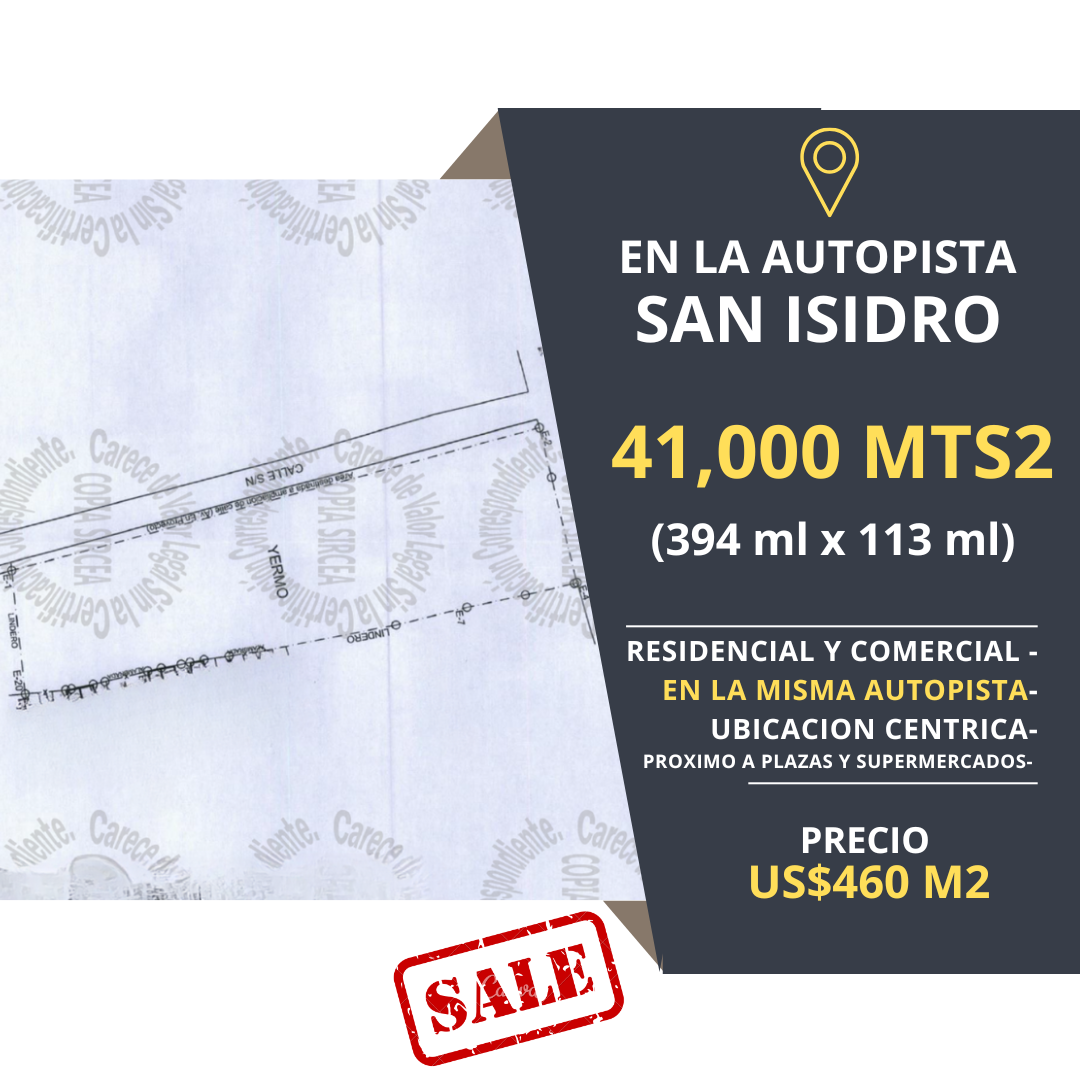 Solar-Terreno Venta Autopista San Isidro. Foto 7323426-2.jpg