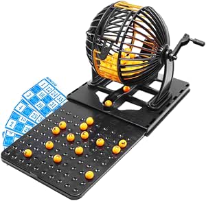 Juego de Bingo Familiar con Tómbola Manual Bolas y Cartones Foto 7323923-3.jpg