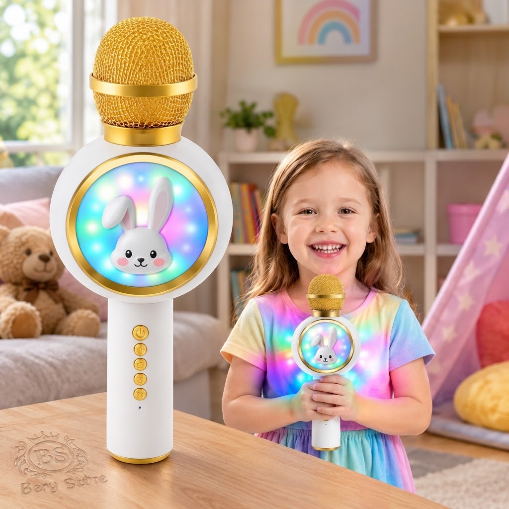 Micrófono Karaoke Bluetooth Para Niños y Niñas  Micrófono karaoke inal Foto 7325082-1.jpg