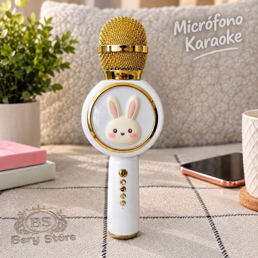 Micrófono Karaoke Bluetooth Para Niños y Niñas  Micrófono karaoke inal Foto 7325082-3.jpg